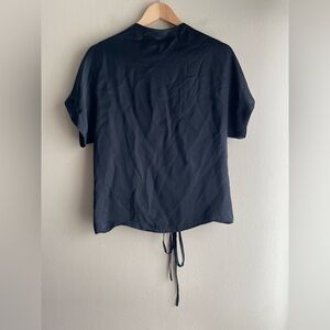 New Wilfred Le Fou Black Women Sirene High Neck Blouse Top Size XS